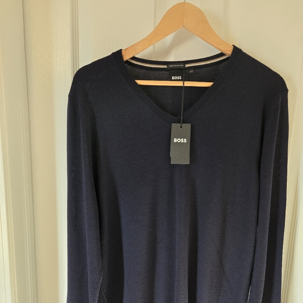 Hugo boss v neck Virginia wool sweater